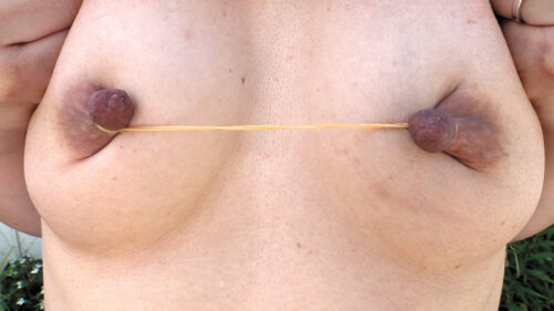 Mature Women in Their 50s and 60s: Elongated Nipple Play