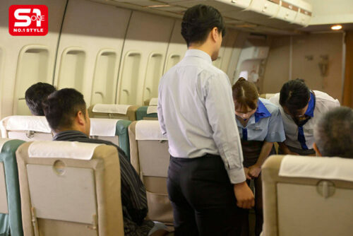 Rich First Class Passenger Discovers Beautiful Flight Attendant