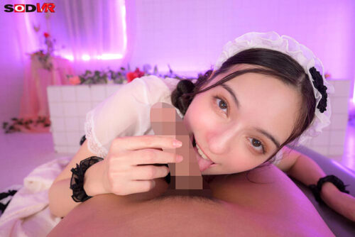 8K VR: Half-Beauty Nymphomaniac Soapland with Cutout Cosplay